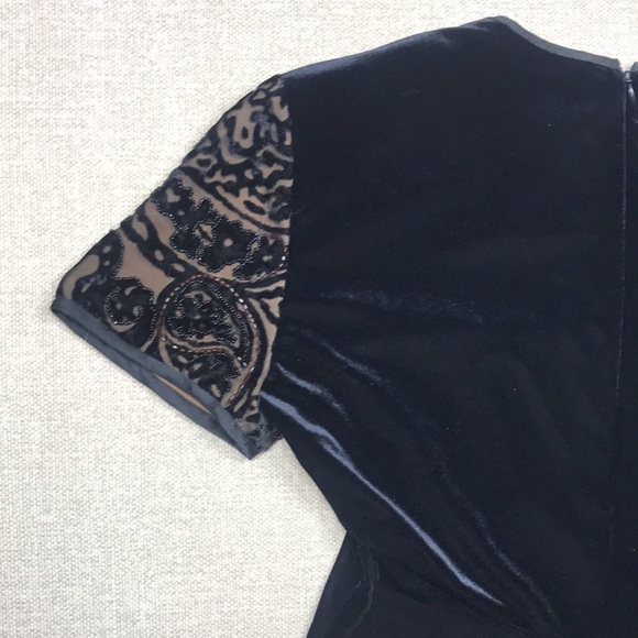 Jeffrey & Dara Evenings by Tom Barra Black Beaded Mini Dress - Picture 8 of 10